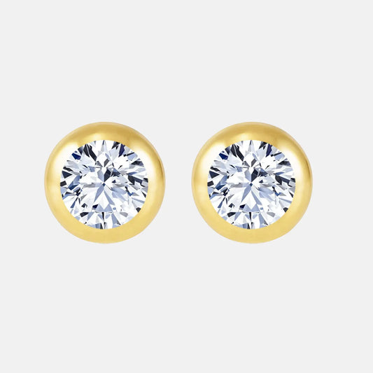 Sphere Diamond Stud Earrings 8mm AG & CO Jewellery