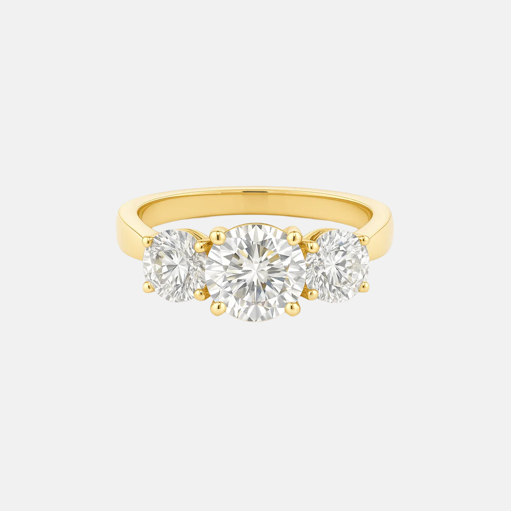Anna - Round Trilogy Diamond Engagement Ring AG & CO Jewellery
