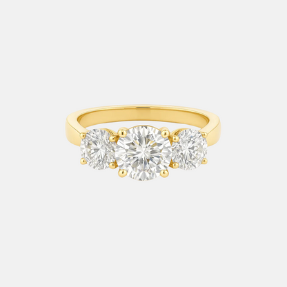 Anna - Round Trilogy Diamond Engagement Ring AG & CO Jewellery