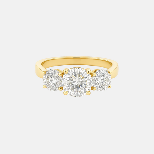 Anna - Round Trilogy Diamond Engagement Ring AG & CO Jewellery