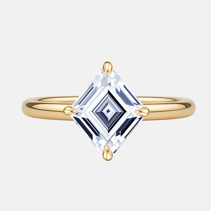 THESSALIE Lozenge compass solitaire ring AG & CO Jewellery