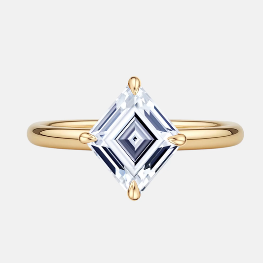 THESSALIE Lozenge compass solitaire ring AG & CO Jewellery