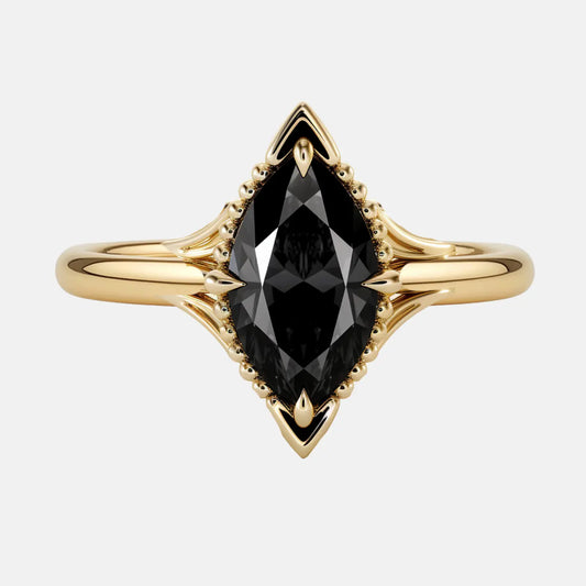 The Noctis Black Diamond Ring AG & CO Jewellery