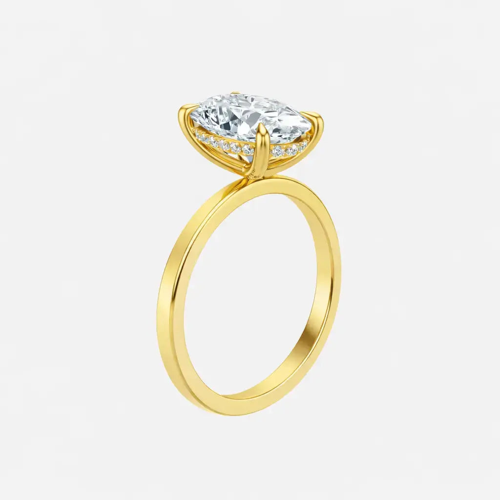 the signature hidden halo ring ag & co jewellery