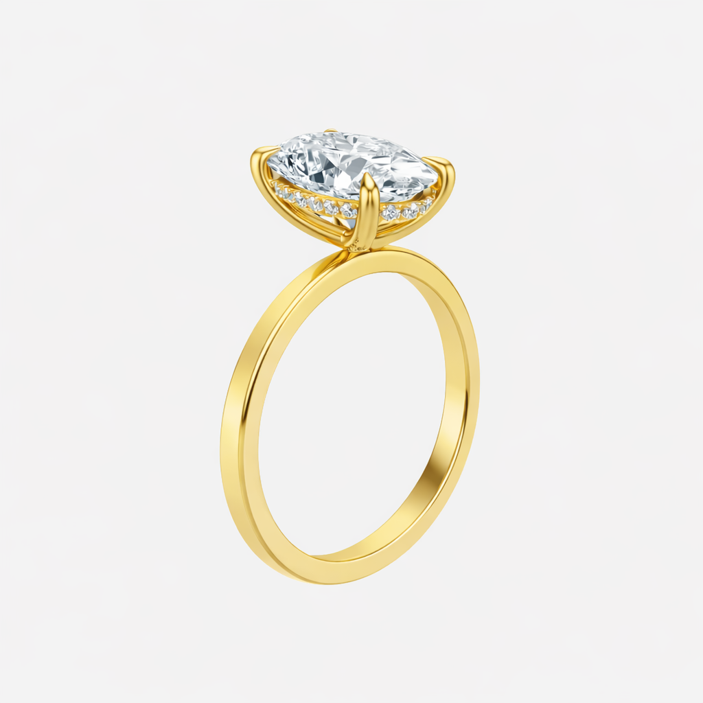 the signature hidden halo ring ag & co jewellery