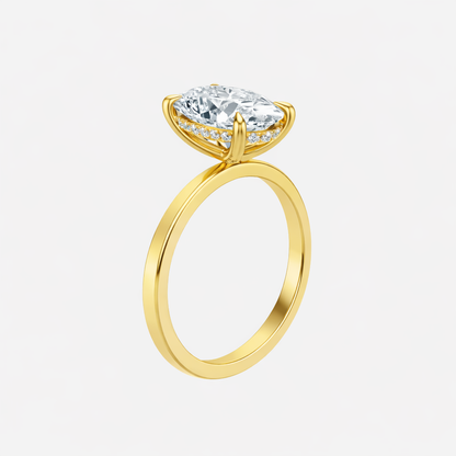 The Signature Hidden Halo Ring AG & CO Jewellery