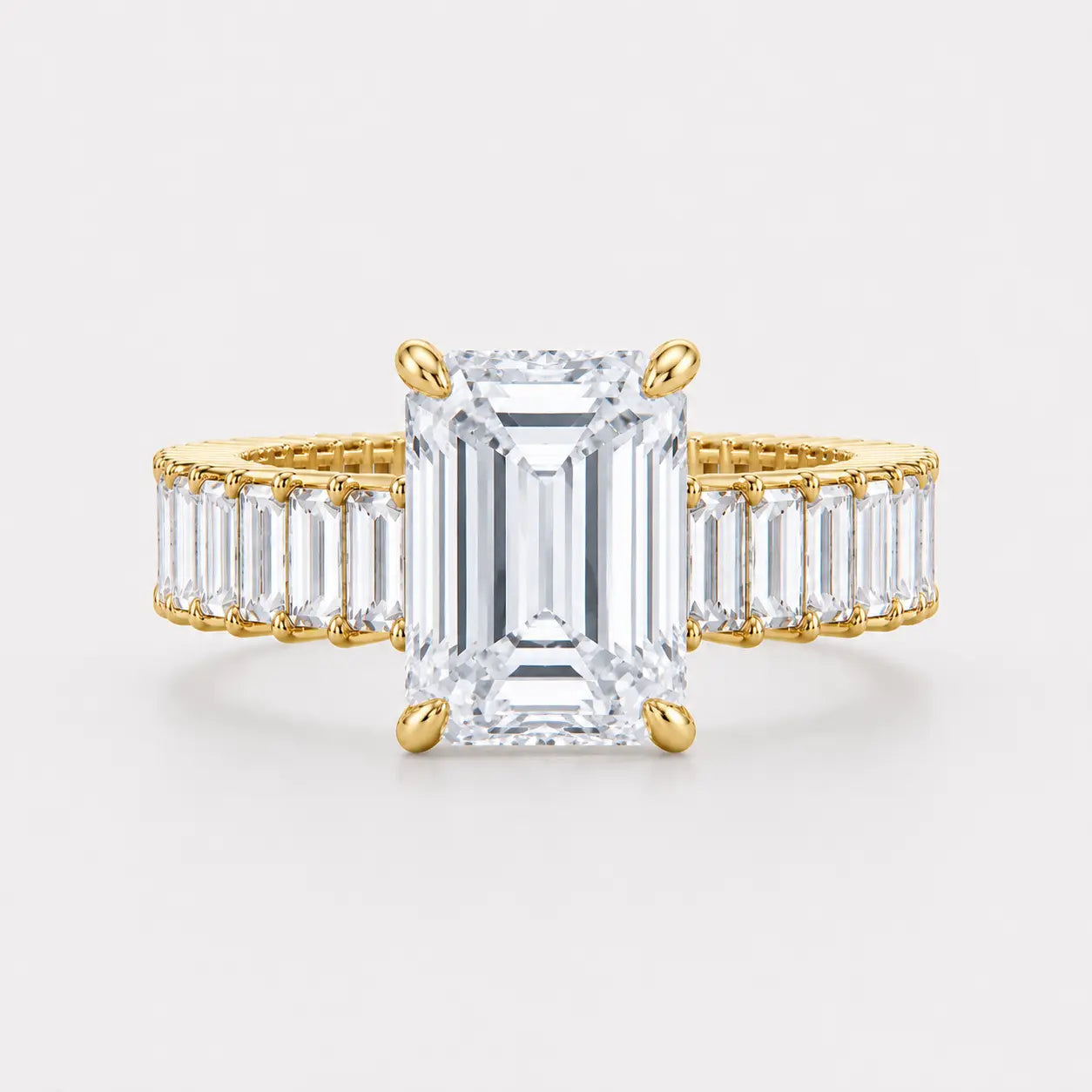 valencia – emerald baguette eternity