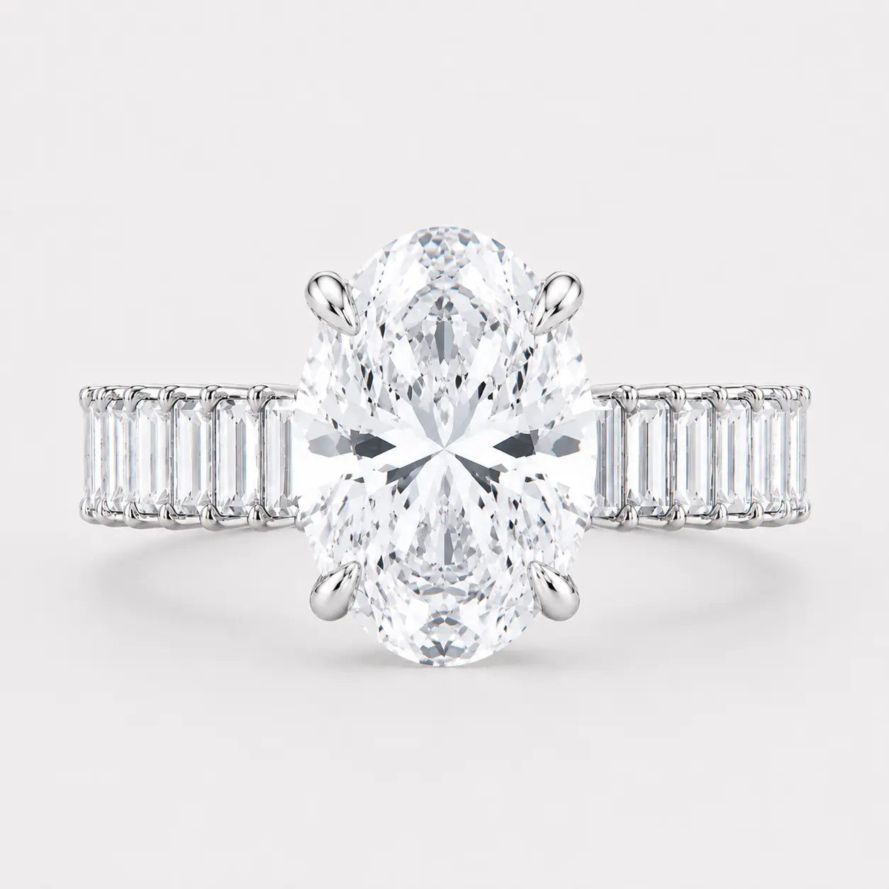 valencia – oval cut solitaire with baguette eternity band ag & co jewellery