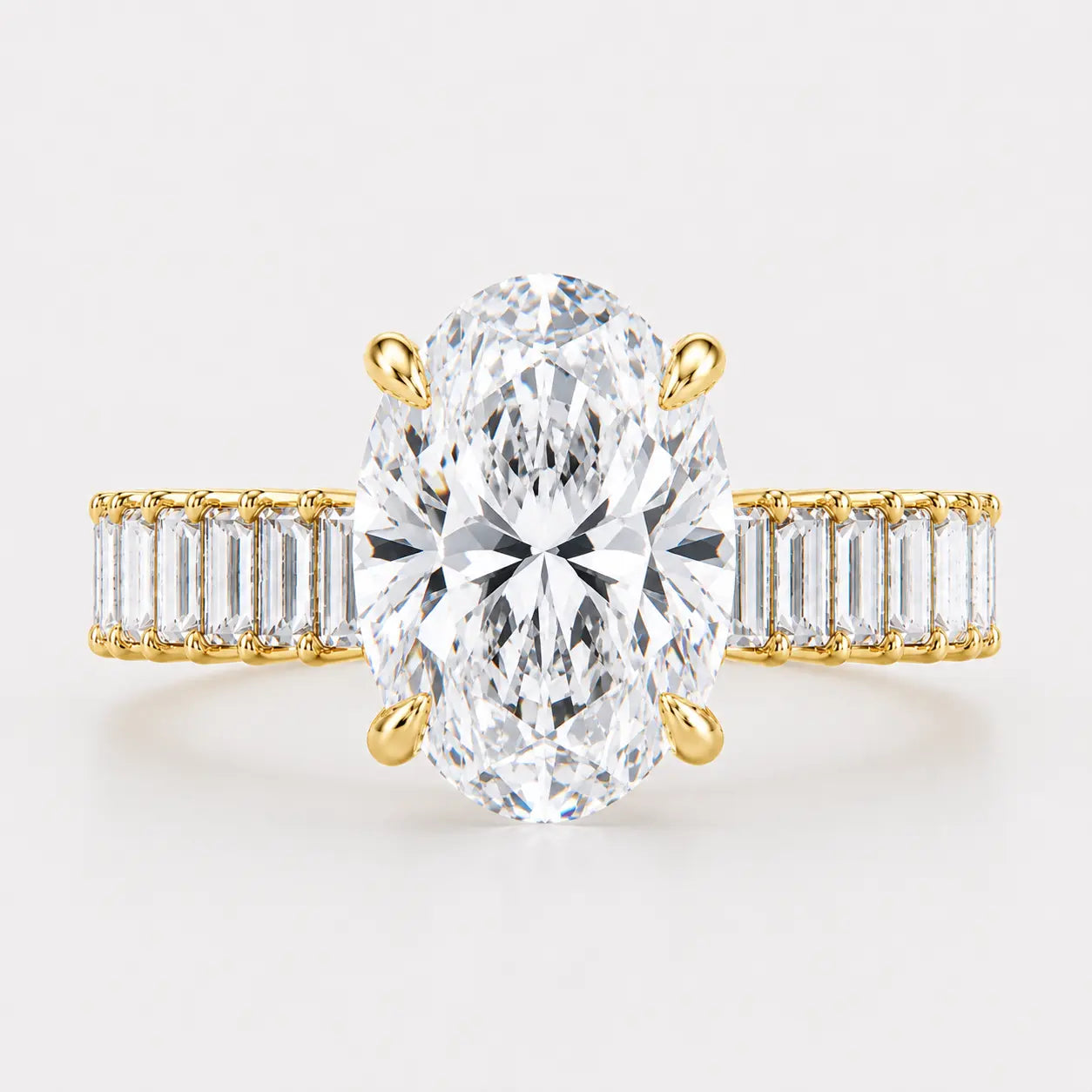 valencia – oval cut solitaire with baguette eternity band ag & co jewellery