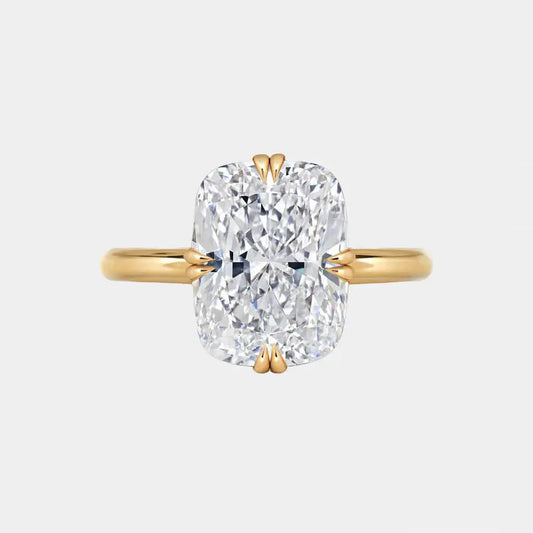 VALENTINA – Cushion Cut Compass Prong Solitaire Ring AG & CO Jewellery