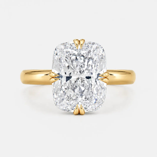 VALENTINA – Cushion Cut Compass Prong Solitaire Ring AG & CO Jewellery
