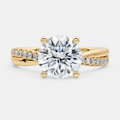 VELARA Twisted Pavé Solitaire AG & CO Jewellery