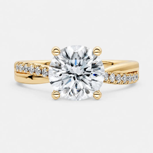 VELARA Twisted Pavé Solitaire AG & CO Jewellery