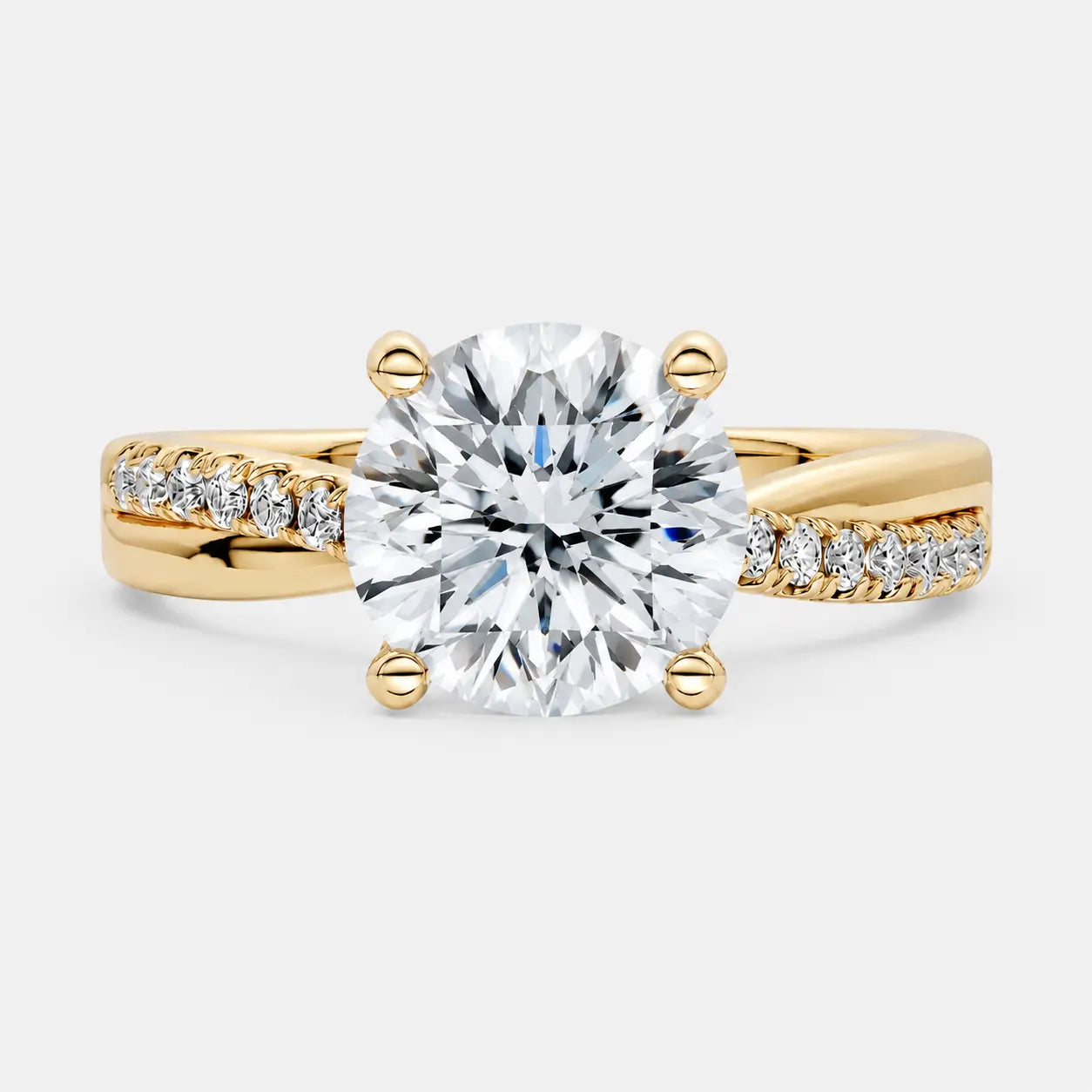 VELARA Twisted Pavé Solitaire AG & CO Jewellery