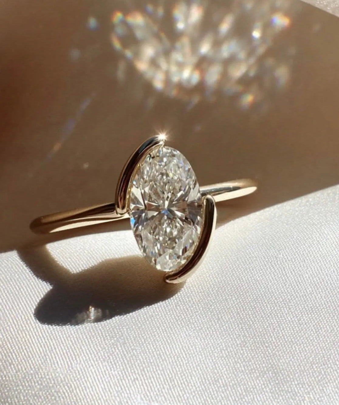 véra — asymmetric half bezel solitaire ag & co jewellery