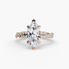 9K Rose Gold / Marquise