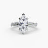 9K White Gold / Marquise