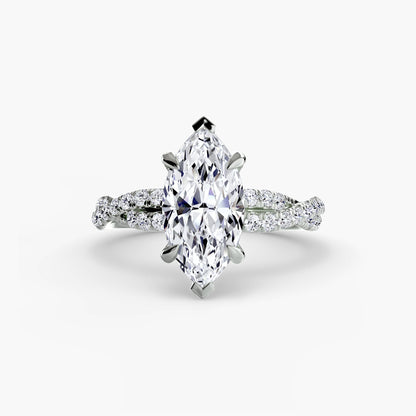 The Twisted Pavé Solitaire AG & CO Jewellery