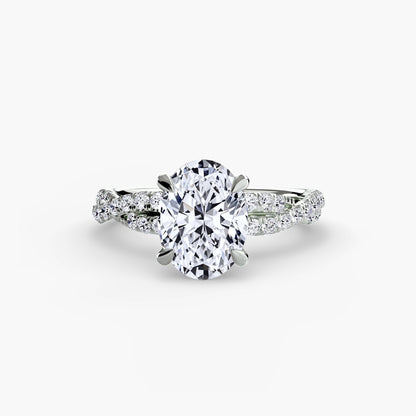 The Twisted Pavé Solitaire AG & CO Jewellery