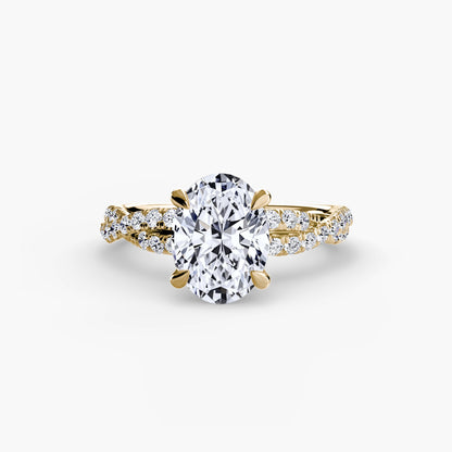 The Twisted Pavé Solitaire AG & CO Jewellery