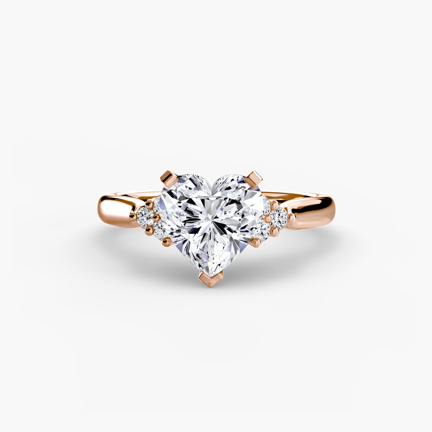 solitaire with cluster shoulders 2 ag & co jewellery
