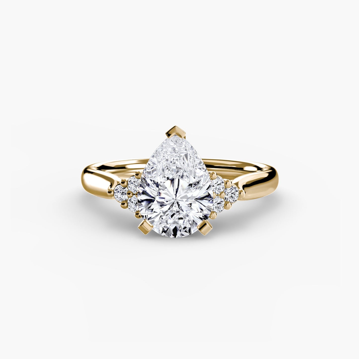 solitaire with cluster shoulders 2 ag & co jewellery