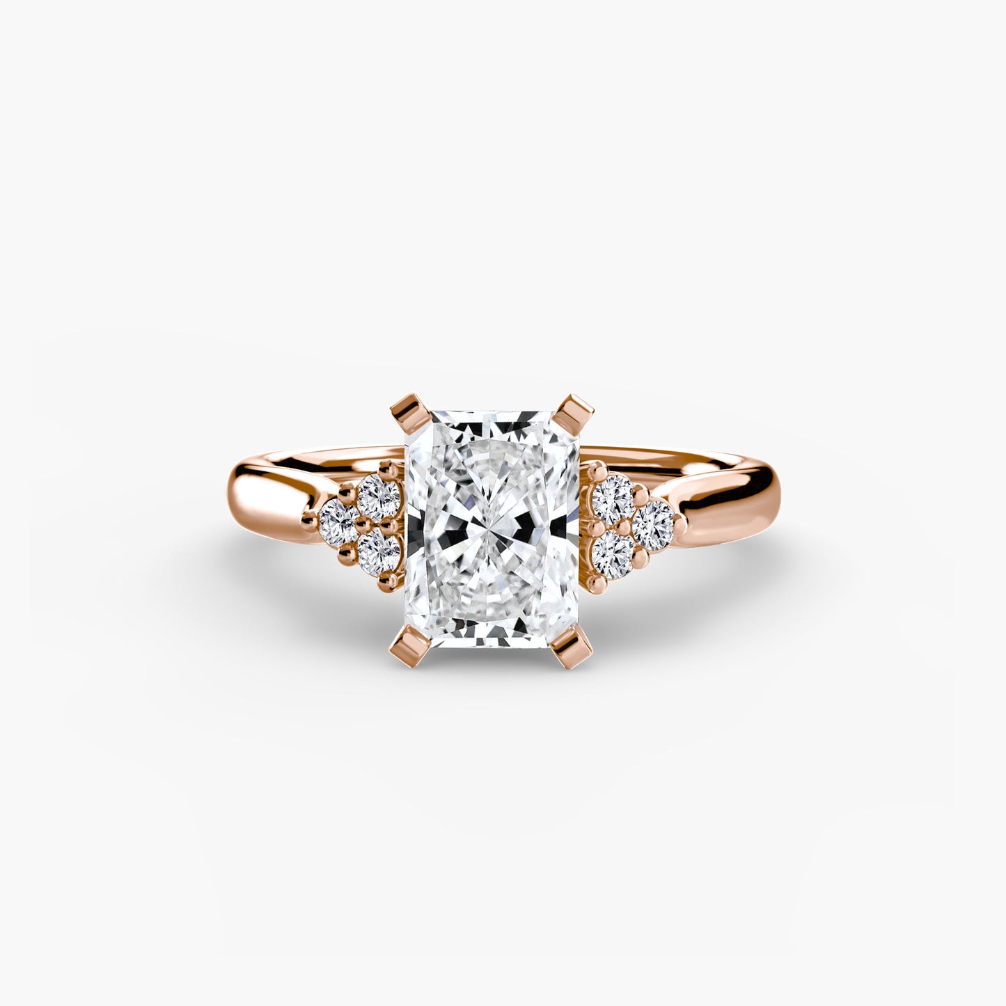 solitaire with cluster shoulders 2 ag & co jewellery