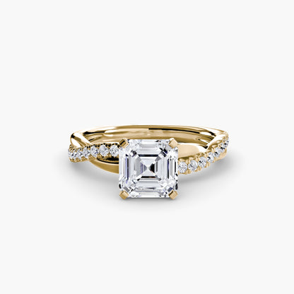 The Emerald Twist Pavé Ring AG & CO Jewellery