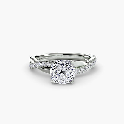 The Emerald Twist Pavé Ring AG & CO Jewellery