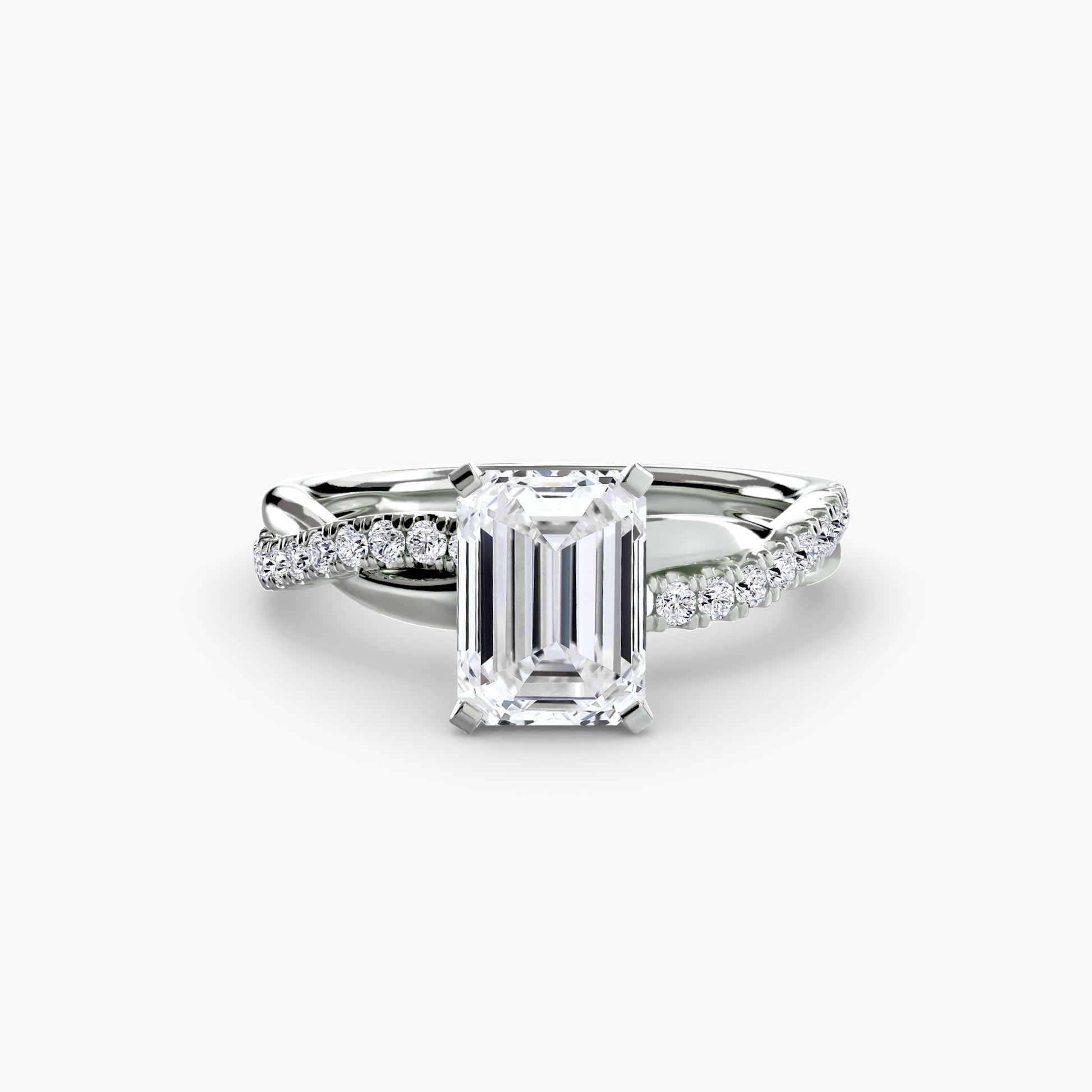 The Emerald Twist Pavé Ring AG & CO Jewellery