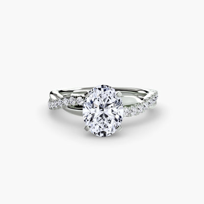 The Emerald Twist Pavé Ring AG & CO Jewellery