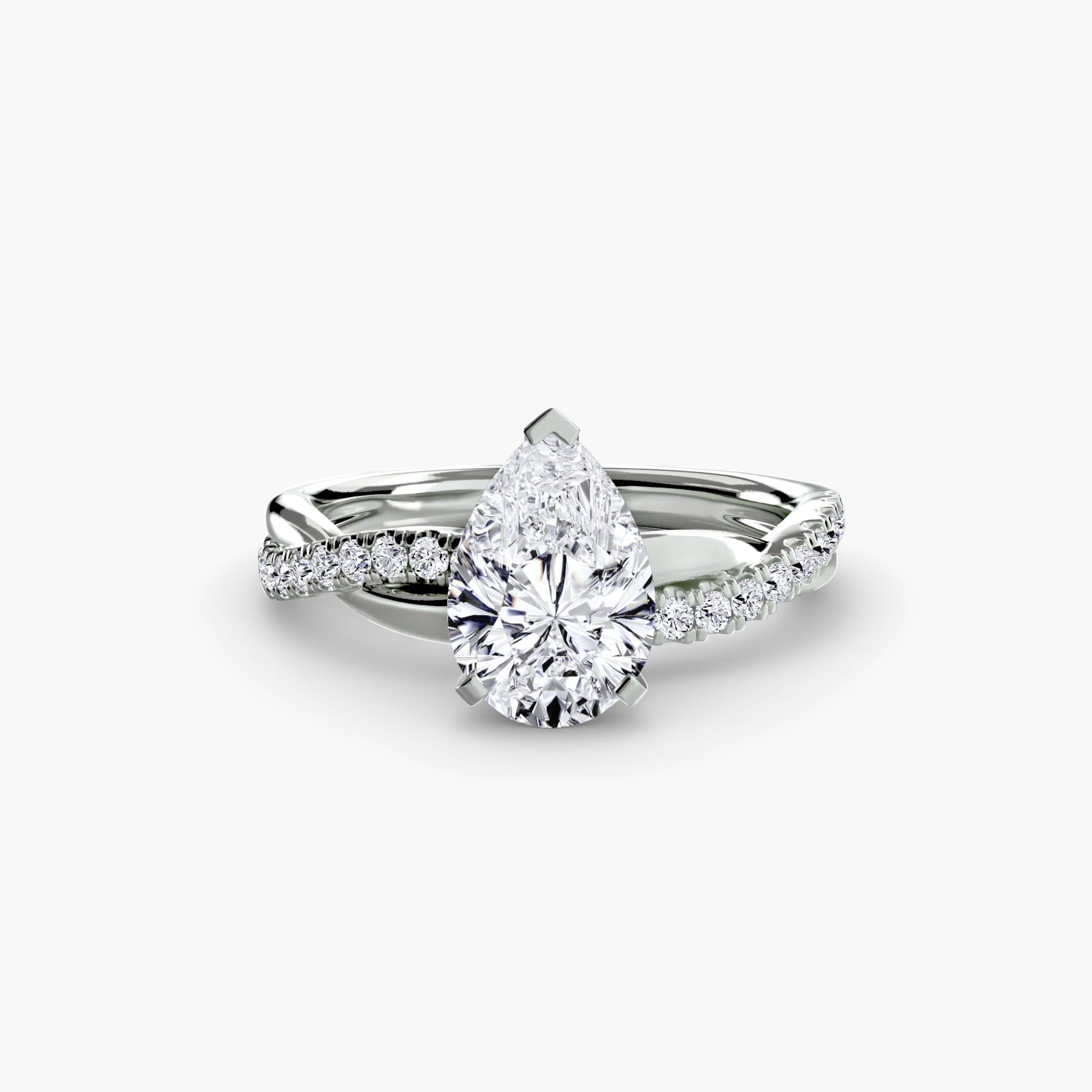 The Emerald Twist Pavé Ring AG & CO Jewellery