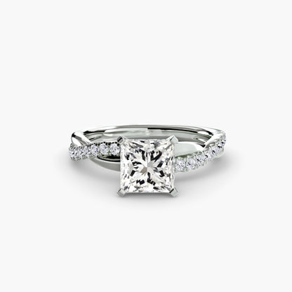 The Emerald Twist Pavé Ring AG & CO Jewellery