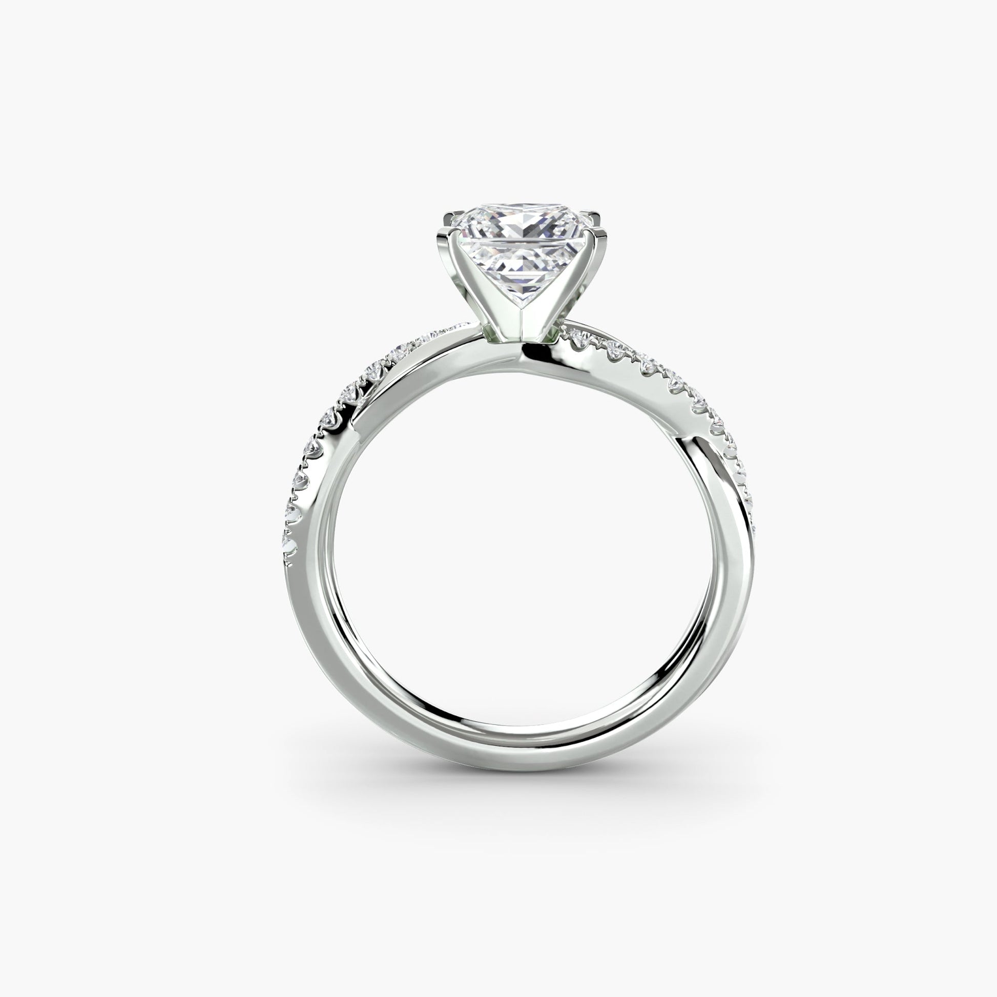 The Emerald Twist Pavé Ring AG & CO Jewellery