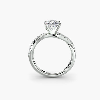 The Emerald Twist Pavé Ring AG & CO Jewellery