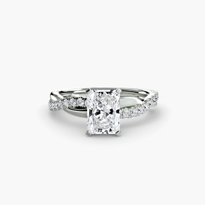 The Emerald Twist Pavé Ring AG & CO Jewellery