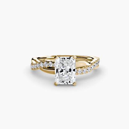 The Emerald Twist Pavé Ring AG & CO Jewellery