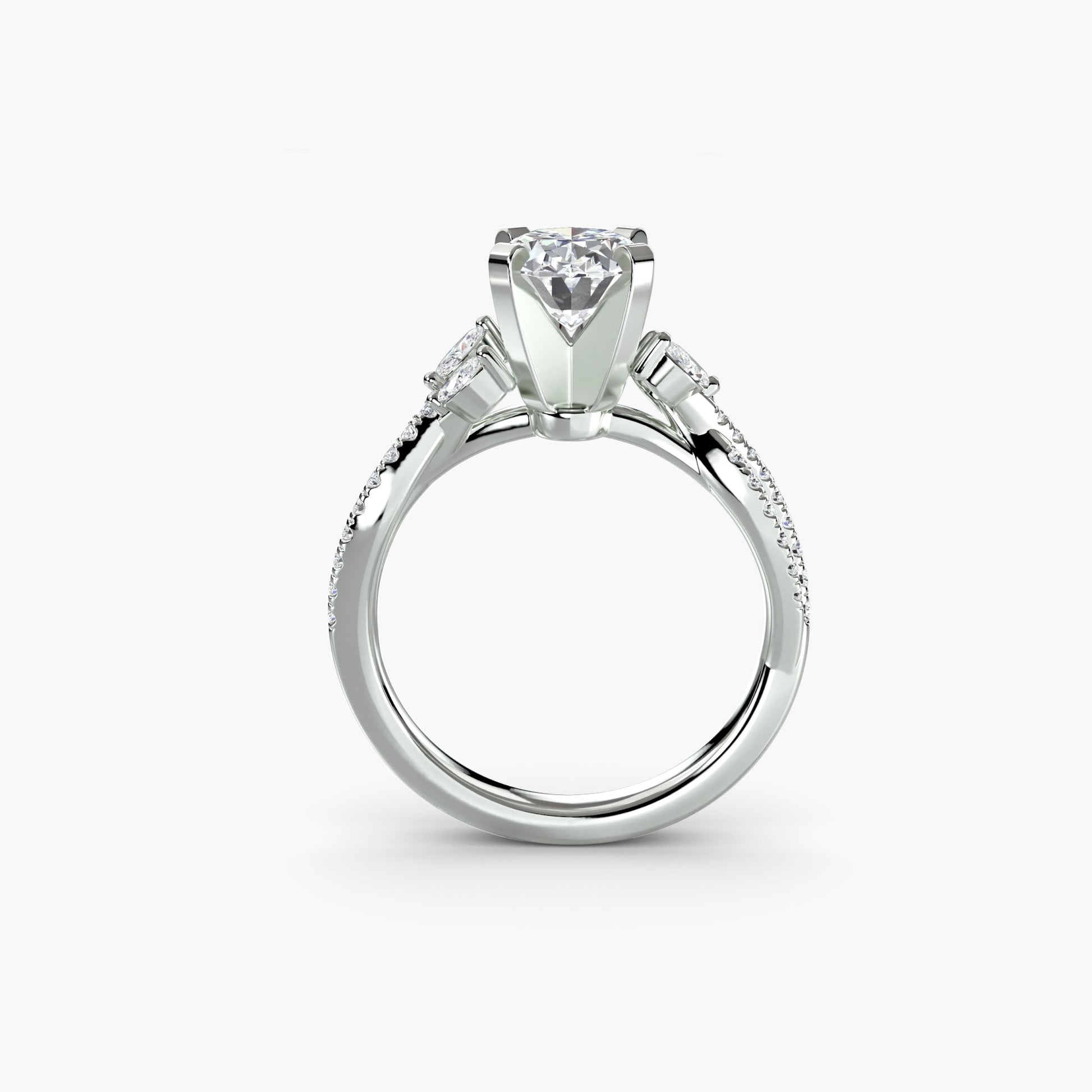 The Twist Pavé Ring AG & CO Jewellery