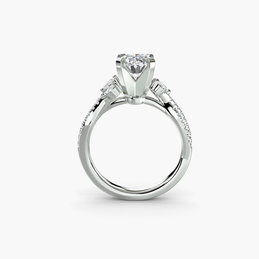 The Twist Pavé Ring AG & CO Jewellery