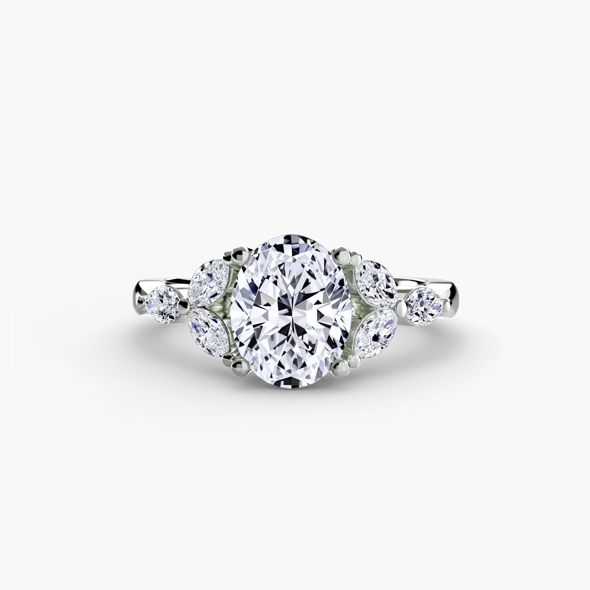 The Shoulder Cluster Ring AG & CO Jewellery