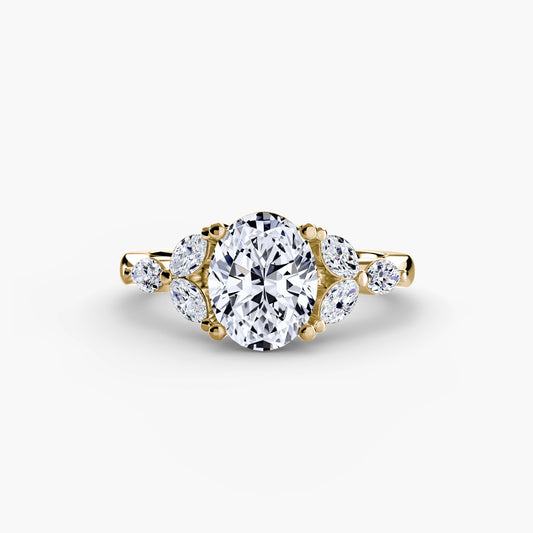 The Shoulder Cluster Ring AG & CO Jewellery