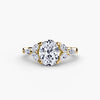 9K Yellow Gold / Oval