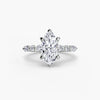 9K White Gold / Marquise