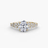 9K Yellow Gold / Oval