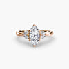 9K Rose Gold / Marquise