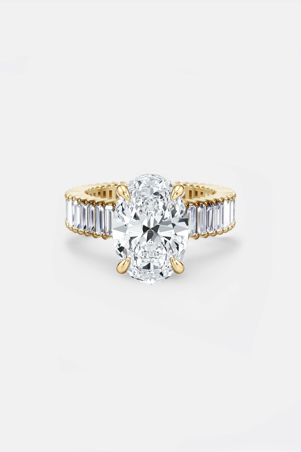 valencia – oval cut solitaire with baguette eternity band ag & co jewellery