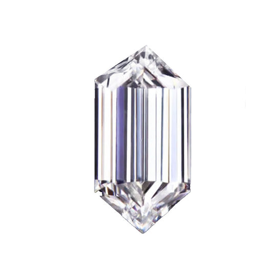 Elongated Hexagon Moissanite Stone