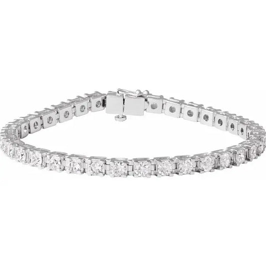 7.16ct Lab Grown Diamond Tennis Bracelet in 10K Gold - AG & CO Jewellery