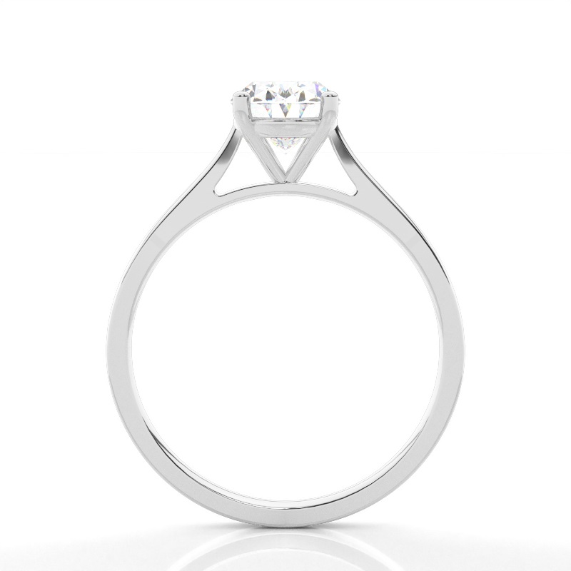 2.50CT Oval Solitaire Lab Grown Diamond Engagement Ring 14K White Gold AG & CO Jewellery