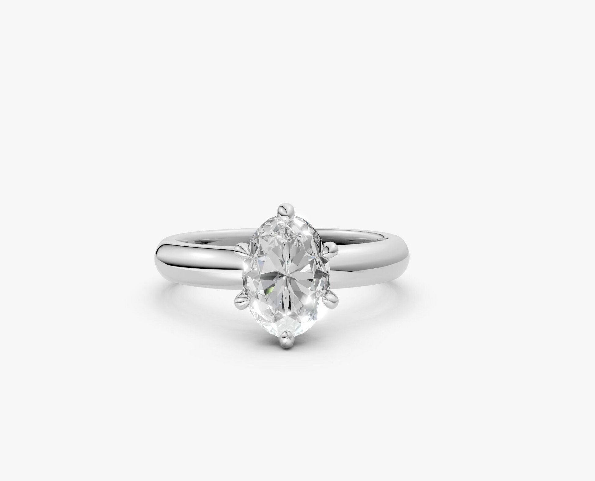 OLIVIA- Oval 6-Prong Solitaire Ring AG & CO Jewellery